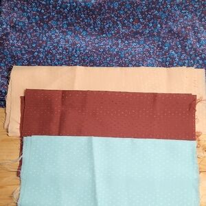 Floral and Polka Dot Fabric Bundle